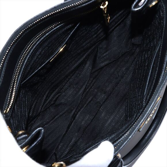 PRADA Saffiano Lux Leather 2way handbag Black BN2274 - Picture 5 of 16